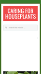 Mobile Screenshot of caringforhouseplants.com